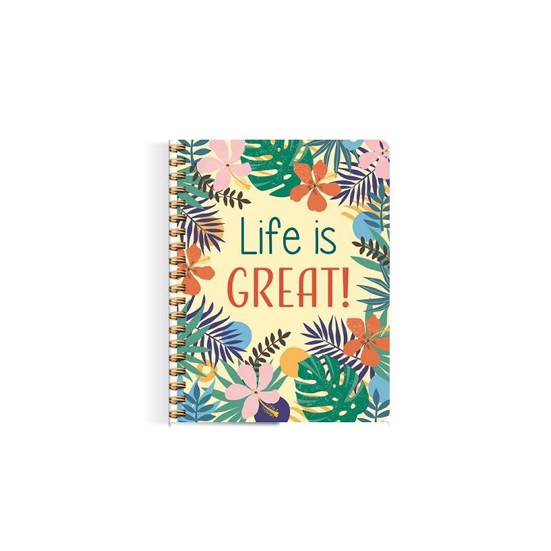 Deltas Life is great! spiraalboek (lijnen)