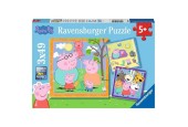 Ravensburger PP: Familie en vrienden van Peppa Pig puzzel 3x49 stukjes
