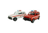 Jeep de police rétractable 11cm couleur assortie