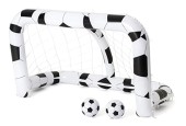 But de football gonflable Bestway 213x117x125cm avec 2 ballons