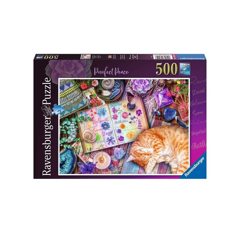 Ravensburger Puzzle Chat satisfait 500 pièces
