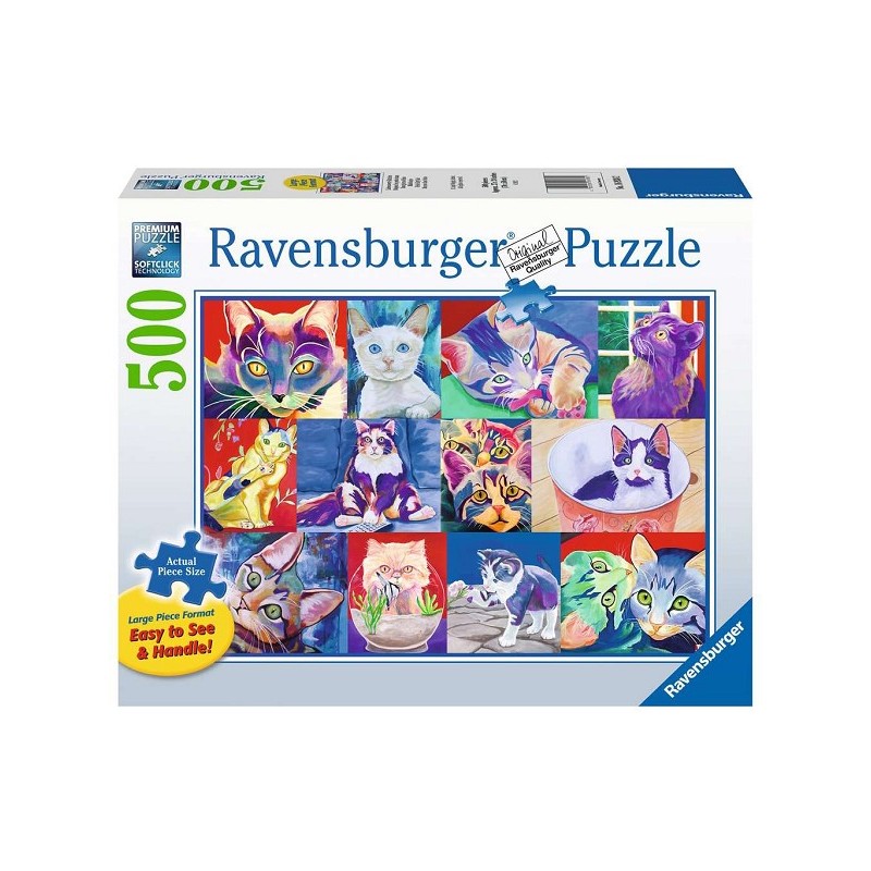 Ravensburger Hello kitties Puzzle de 500 pièces extra larges