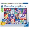 Ravensburger Hallo katjes Puzzel van 500 extra grote stukjes