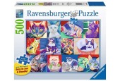 Ravensburger Hallo katjes Puzzel van 500 extra grote stukjes