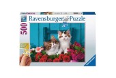 Ravensburger Puzzle Chatons et roses 500 pièces