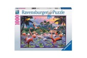 Ravensburger Roze flamingo's puzzel 1000 stukjes