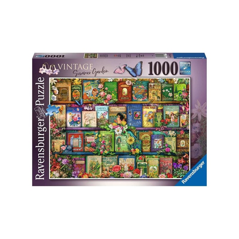 Ravensburger Puzzle livres de jardin vintage 1000 pièces
