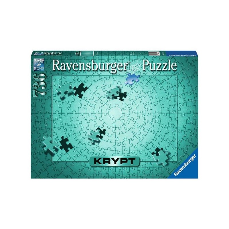 Ravensburger Krypt Metallic Mint puzzel 736 stukjes