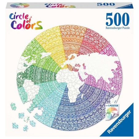 Ravensburger Circle of colors puzzel - Mandala 500 stukjes