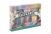 Grafix Glitterset 70-delig met 15 buisjes met glitter, 3 buisjes met glitterpennen en 52 glittertjes.
