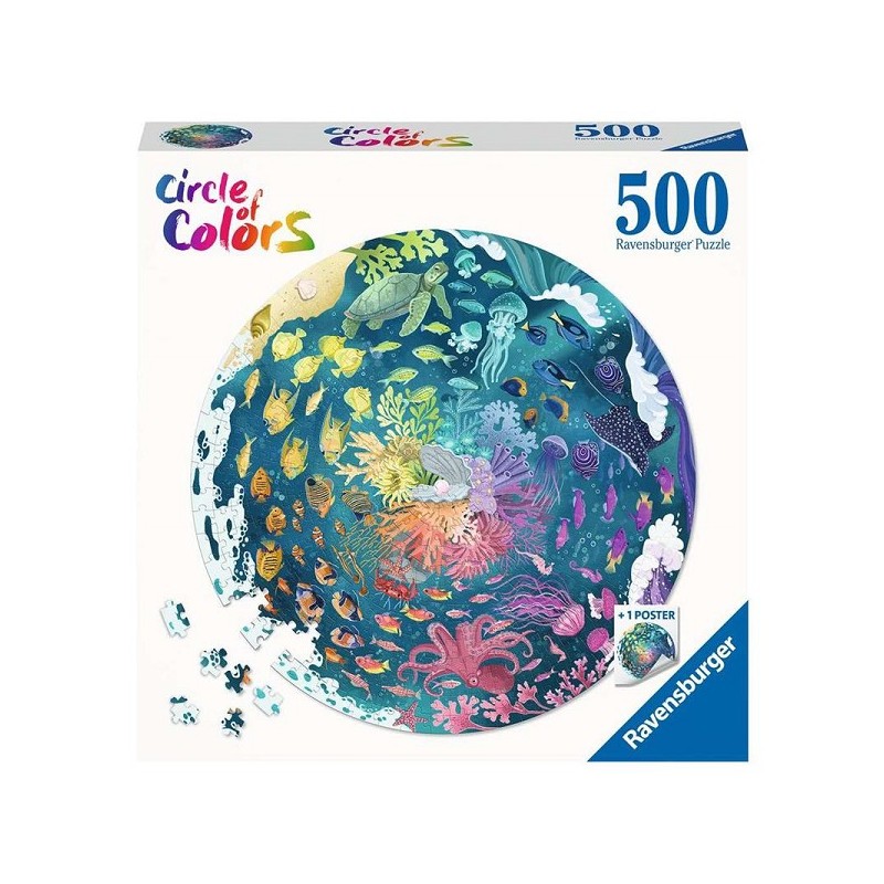 Ravensburger Puzzle Cercle de couleurs - Océan/Sous-marin 500 pièces