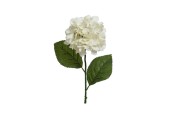 Decoris kunstbloem Hortensia polyester 17x17x66cm wit