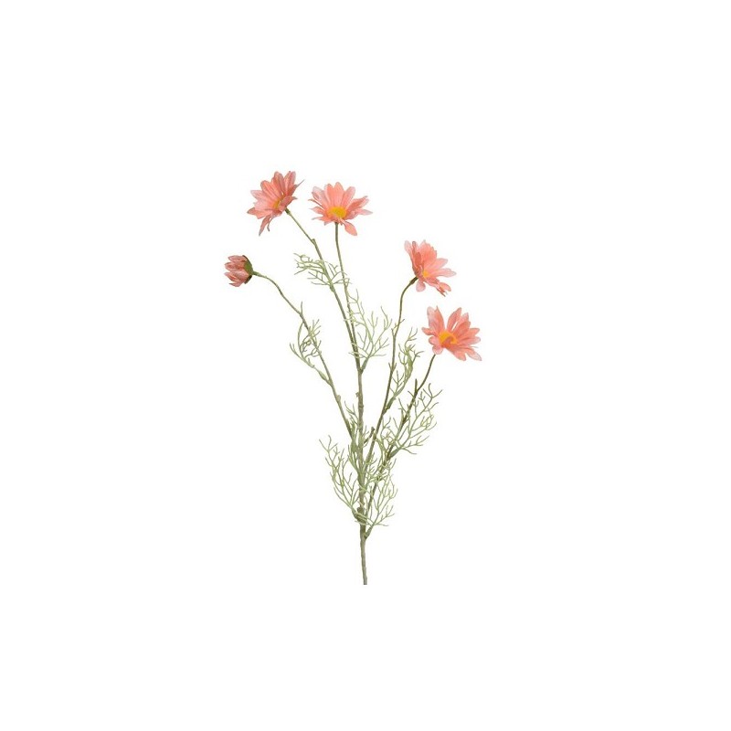 Decoris Kunstbloem op steel Madeliefje polyester 19x7x78cm