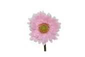 Decoris kunstbloem Gerbera polyester dia.10x50cm zacht roze