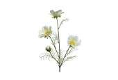 Decoris Kunstbloem Calliopsis polyester 17x17x64cm wit