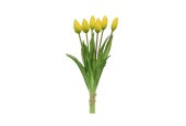 Decoris Bos 6 Tulpen van PVC 10x10x40cm geel