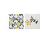 Decoris Servetten Citroen dessin 100% fsc papier 34x34cm pak a 20 stuks