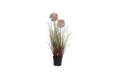 Decoris Kunstplant Allium in pot PVC dia.23x56cm