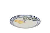 Decoris Bord met citroen decoratie porselein dia.20,3x2cm