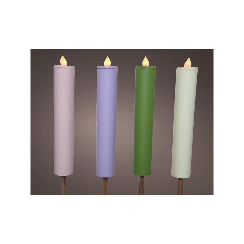 Lumineo Solar fakkel kunststof dia4-H90cm verkrijgbaar in 4 verschillende kleuren