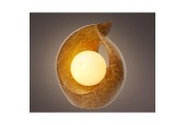 Lumineo Solar Tafellamp Abstract marmerlook 17x13x19cm polyresin 8 werkuren bruin