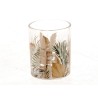 HBX Living Theelichthouder Gubbio met blad dessin dia7x8,2cm
