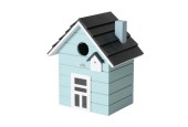 Boltze Home Vogelhuisje MDF licht turquoise 17x12x20cm