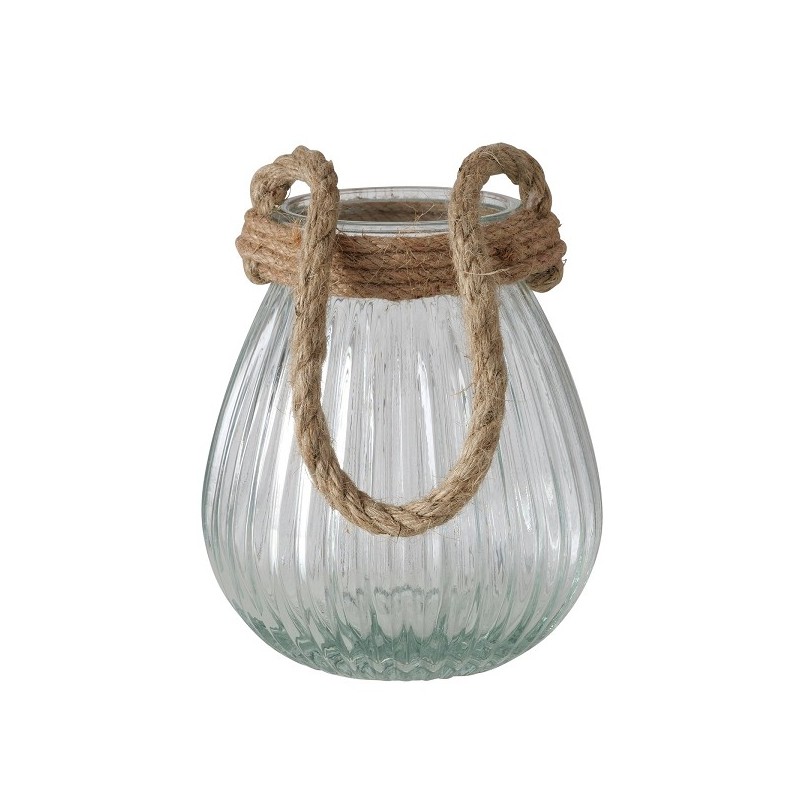Boltze Home Windlicht 'Fario' Helder glas h17 cm