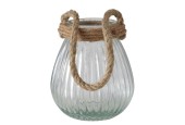 Boltze Home Windlicht 'Fario' Helder glas h17 cm