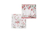 Boltze Home Servetten Aardbei 'Emily' papier 20-delig 34x34cm