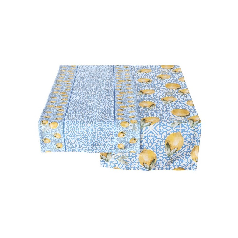 Boltze Home Tafelloper Citroen 'Capri' polyester 40x140cm 2 assorti