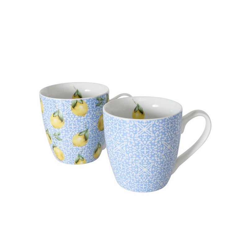 Boltze Home Jumbo-mok citroen 'Capri' porselein 480 ml 14x10x10cm vaatwasserbestendig