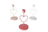 Boltze Home Kandelaar 'Loving' 8,5x8,5x16cm metaal 3 assorti