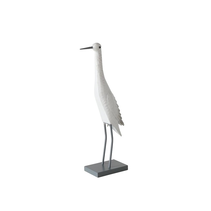 Boltze Home Beeld vogel 'Jaron' Wit  l22xb11xh55cm voor binnen