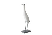 Boltze Home Beeld vogel 'Jaron' Wit  l22xb11xh55cm voor binnen