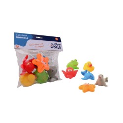 John Toy Happy World 6 badspeeltjes in zak