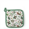 Ambiente Pannenlap Winter greenery 20x20cm katoen wit