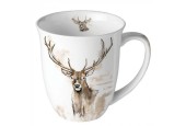 Ambiente Mok 400ml Antlers porselein dia10x10,5cm