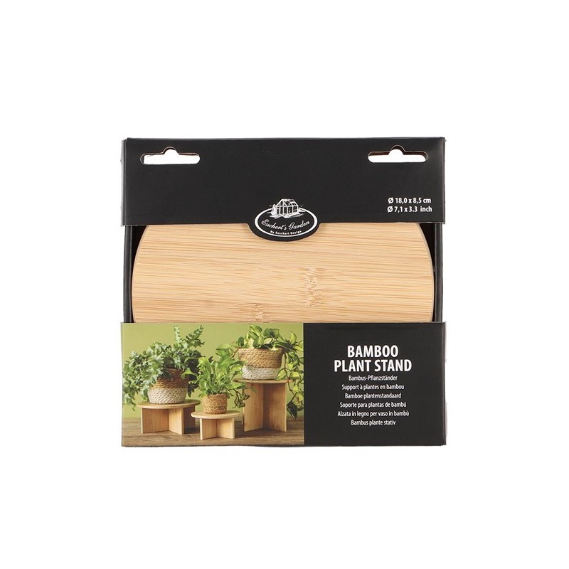 Esschert Design Plantentafeltje bamboe dia.18x8,5cm