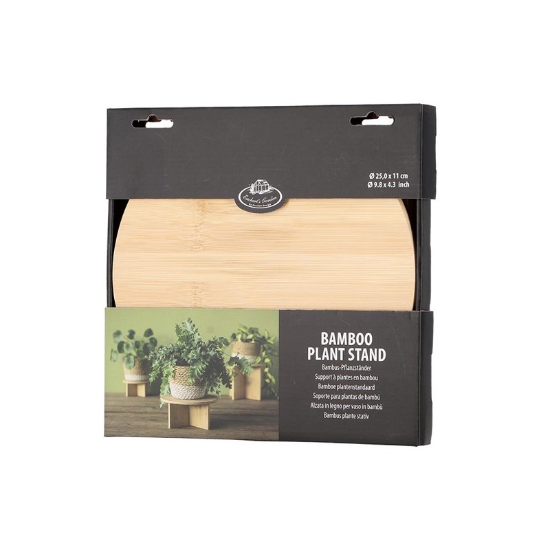 Esschert Design Plantentafeltje bamboe M dia25x11cm