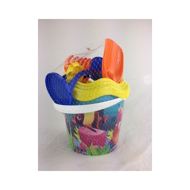 Ensemble seau Adriatic Fishing avec sablier Ø22x36cm