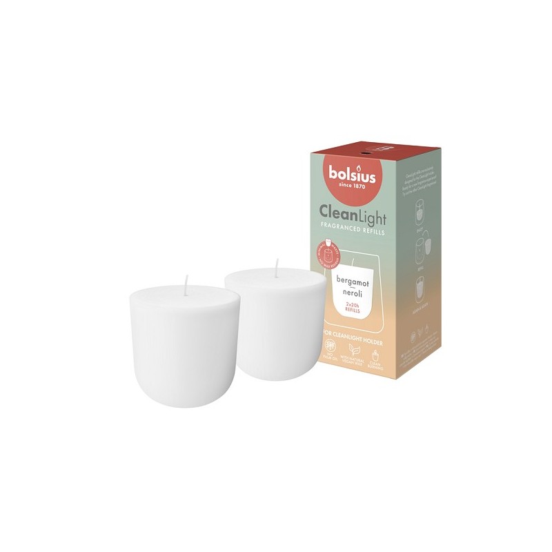 Bolsius Geur Navulling Clean Light Bergamot / Neroli