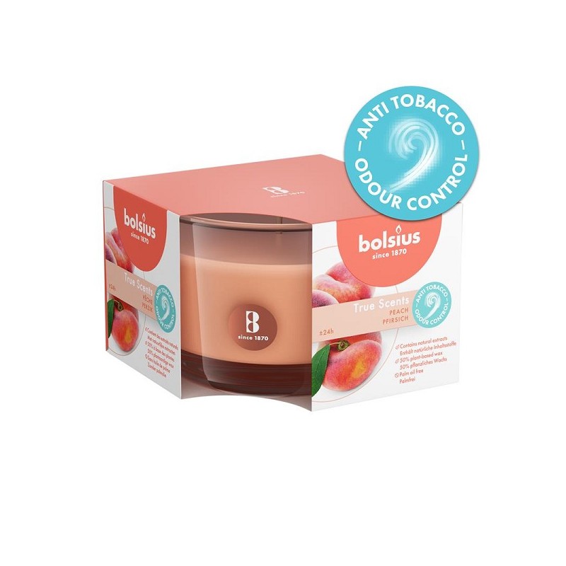 Bolsius Geurglas 63/90 True Scents Peach