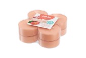 Bolsius Maxilichten clear cup True Scents Peach 8uur pak a 8 stuks