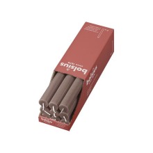Bolsius Rustiek tafelkaars Rustic Taupe 270/23mm - Doos a 9 stuks