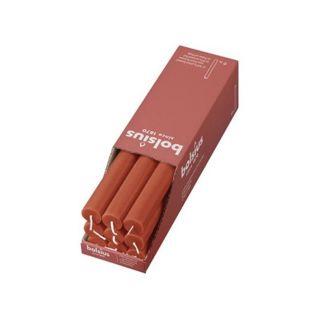 Bolsius Rustiek tafelkaars Earthy Orange 270/23mm - Doos a 9 stuks