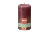 Bolsius Rustiek fading metallic stompkaars 130/68 Velvet Red + Copper