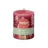 Bolsius Rustiek printed stompkaars 80/68 Delicate Red
