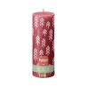 Bolsius Rustiek printed stompkaars 190/68 Delicate Red
