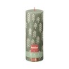 Bolsius Rustiek printed stompkaars 190/68 Fresh Olive